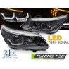 Phares ANGEL EYES LED 3D Noir pour BMW E60 E61 03-07 Phares ANGEL EYES LED 3D Noir pour BMW E60 E61 03-07