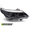 Phares ANGEL EYES LED 3D Noir pour BMW E60 E61 03-07 Phares ANGEL EYES LED 3D Noir pour BMW E60 E61 03-07