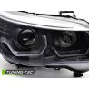 Phares ANGEL EYES LED 3D Noir pour BMW E60 E61 03-07 Phares ANGEL EYES LED 3D Noir pour BMW E60 E61 03-07