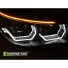 Phares ANGEL EYES LED 3D Noir pour BMW E60 E61 03-07 Phares ANGEL EYES LED 3D Noir pour BMW E60 E61 03-07