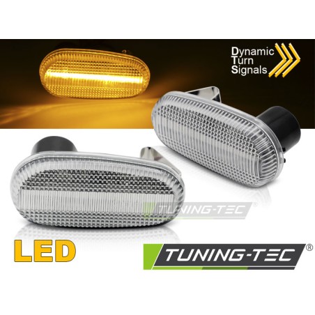 Clignotant latéral LED blanc séquentiel pour Alfa Romeo Mito 147 00-04 GT Clignotant latéral LED blanc séquentiel pour Alfa Romeo Mito 147 00-04 GT
