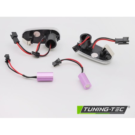 Clignotant latéral LED blanc séquentiel pour Alfa Romeo Mito 147 00-04 GT Clignotant latéral LED blanc séquentiel pour Alfa Romeo Mito 147 00-04 GT