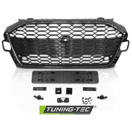 Grille sport noir brillant PDC pour AUDI A4 B9 20- Grille sport noir brillant PDC pour AUDI A4 B9 20-