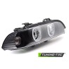 Phares Xénon Angel Eyes Noirs compatibles BMW E39 LCI 00-03 Phares Xénon Angel Eyes Noirs compatibles BMW E39 LCI 00-03