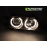 Phares Xénon Angel Eyes Noirs compatibles BMW E39 LCI 00-03 Phares Xénon Angel Eyes Noirs compatibles BMW E39 LCI 00-03