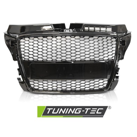 Grille Sport Noir Brillant compatible AUDI A3 (8P) 04.08-07.12