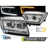 Phares LED TUBE LIGHT Chrome DRL Séquentiel pour VW Crafter II 2017- Phares LED TUBE LIGHT Chrome DRL Séquentiel pour VW Crafter II 2017-