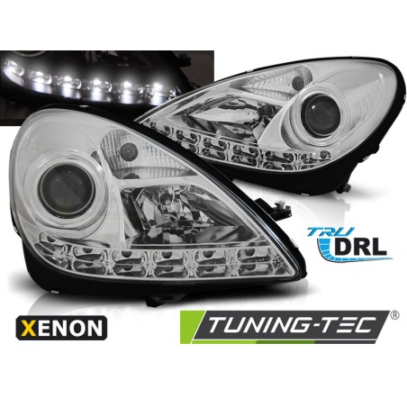 Phares Xénon DRL Chrome pour Mercedes R171 SLK 04-11 Phares Xénon DRL Chrome pour Mercedes R171 SLK 04-11