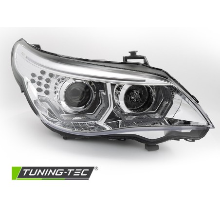 PHARES ANGEL EYES LED 3D CHROME compatible BMW E60 E61 03-07 PHARES ANGEL EYES LED 3D CHROME compatible BMW E60 E61 03-07