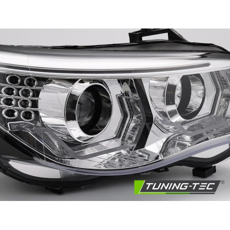 PHARES ANGEL EYES LED 3D CHROME compatible BMW E60 E61 03-07 PHARES ANGEL EYES LED 3D CHROME compatible BMW E60 E61 03-07