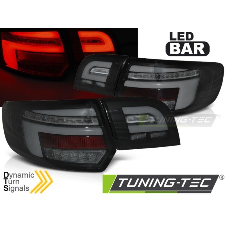 Feux arrière LED BAR noirs séquentiels pour AUDI A3 8P 5D 08-12