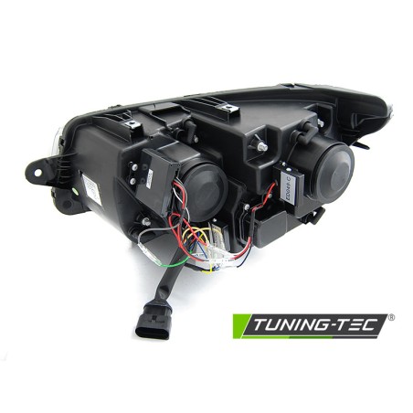 Phares T6.1 VW TubeLight Noir DRL Clignotants Séquentiel