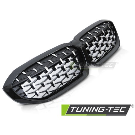 Grille Diamant Noir Brillant compatible BMW G20/G21 19-22