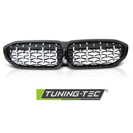 Grille Diamant Noir Brillant compatible BMW G20/G21 19-22