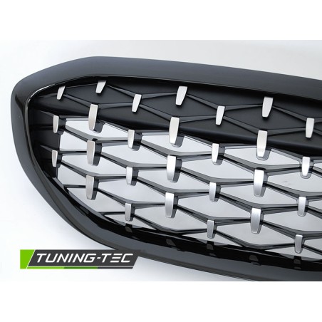 Grille Diamant Noir Brillant compatible BMW G20/G21 19-22