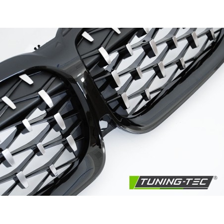 Grille Diamant Noir Brillant compatible BMW G20/G21 19-22