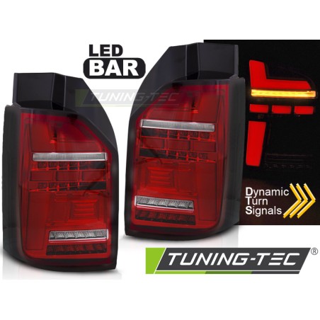 Feux arrière LED BAR rouge blanc séquentiel pour VW T6.1 20- OEM BULB Feux arrière LED BAR rouge blanc séquentiel pour VW T6.1 20- OEM BULB