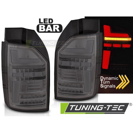Feux arrière à LED séquentiels fumés pour VW T6, T6.1 15-21 OEM LED Feux arrière à LED séquentiels fumés pour VW T6, T6.1 15-21 OEM LED