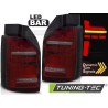 Feux arrière LED BAR rouge fumé séquentiel pour VW T6, T6.1 15-21 OEM LED Feux arrière LED BAR rouge fumé séquentiel pour VW T6, T6.1 15-21 OEM LED