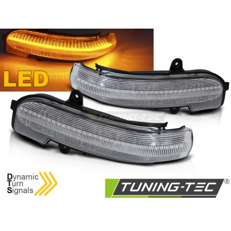Clignotant latéral dans le rétroviseur LED blanc séquentiel pour MERCEDES W203 T203 CL203 00-07 Clignotant latéral dans le rétroviseur LED blanc séquentiel pour MERCEDES W203 T203 CL203 00-07