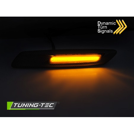 Clignotant latéral séquentiel carbone fumé compatible BMW F10/F11 10-13 Clignotant latéral séquentiel carbone fumé compatible BMW F10/F11 10-13