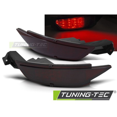 Feux antibrouillard LED rouge fumé pour Ford Fiesta MK7 08-16 Feux antibrouillard LED rouge fumé pour Ford Fiesta MK7 08-16
