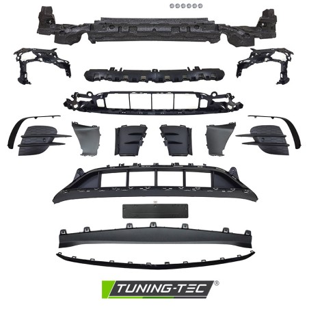 Pare-chocs avant sport PDC noir compatible MERCEDES W213 20-23 Pare-chocs avant sport PDC noir compatible MERCEDES W213 20-23