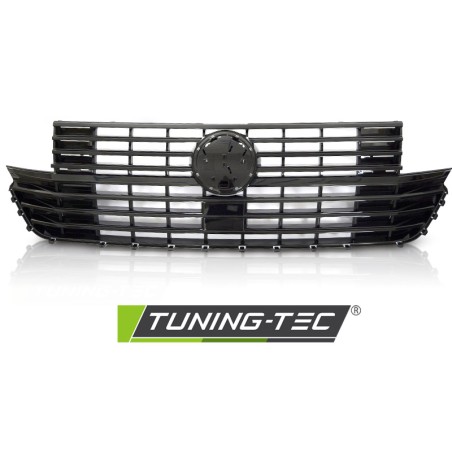 Grille noire brillante avec base logo compatible VW T6.1 20- Grille noire brillante avec base logo compatible VW T6.1 20-