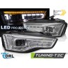 Phares avant LED chromés séquentiels pour AUDI A5 11-16 Phares avant LED chromés séquentiels pour AUDI A5 11-16
