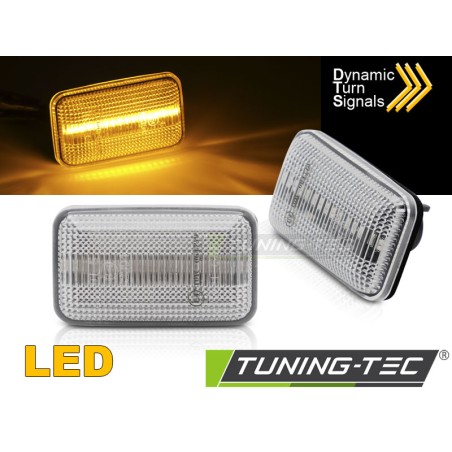 Clignotant latéral LED blanc séquentiel compatible 100 200 A6 80