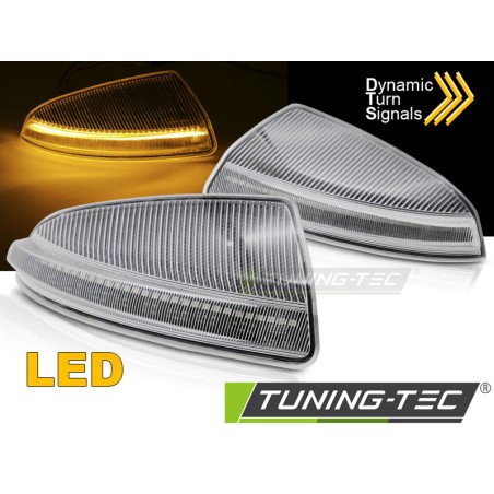 Clignotant latéral dans le rétroviseur LED blanc séquentiel pour MERCEDES VITO W204 W164 Clignotant latéral dans le rétroviseur LED blanc séquentiel pour MERCEDES VITO W204 W164