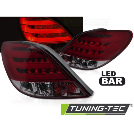 PEUGEOT 207 3D/5D 05.06-06.09 LED BAR FUMÉ ROUGE