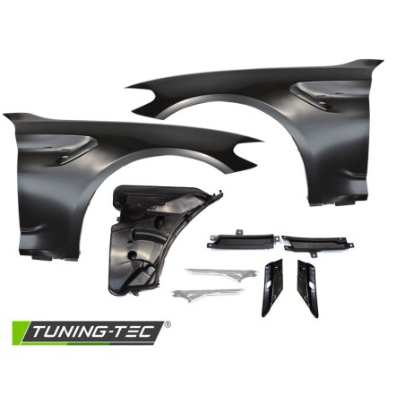 Ailes style sport avec évent latéral chromé pour BMW G30 G31 17-20 Ailes style sport avec évent latéral chromé pour BMW G30 G31 17-20