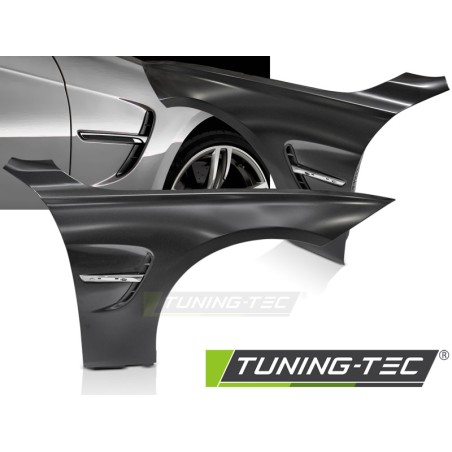 Ailes style sport avec évent latéral chromé pour BMW F32 F33 F36 13-19 Ailes style sport avec évent latéral chromé pour BMW F32 F33 F36 13-19