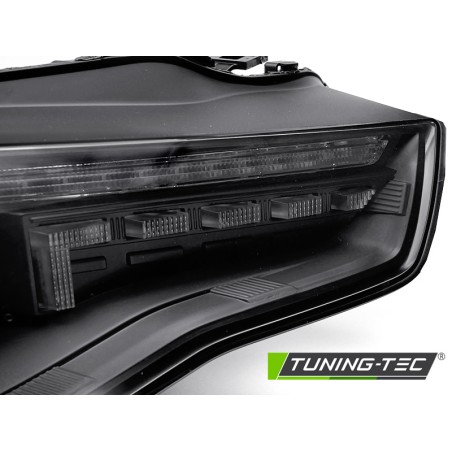 Phares Xénon LED Noir Séquentiel pour AUDI A5 11-16