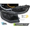 Phares avant LED TUBE LIGHT noir DRL séquentiel pour VW Caddy 20- Phares avant LED TUBE LIGHT noir DRL séquentiel pour VW Caddy 20-