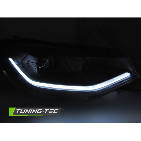Phares avant LED TUBE LIGHT noir DRL séquentiel pour VW Caddy 20- Phares avant LED TUBE LIGHT noir DRL séquentiel pour VW Caddy 20-