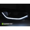 Phares avant LED TUBE LIGHT noir DRL séquentiel pour VW Caddy 20- Phares avant LED TUBE LIGHT noir DRL séquentiel pour VW Caddy 20-