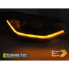 Phares avant LED TUBE LIGHT noir DRL séquentiel pour VW Caddy 20- Phares avant LED TUBE LIGHT noir DRL séquentiel pour VW Caddy 20-