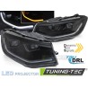 Phares avant LED TUBE LIGHT noir DRL séquentiel pour VW Caddy 20- Phares avant LED TUBE LIGHT noir DRL séquentiel pour VW Caddy 20-