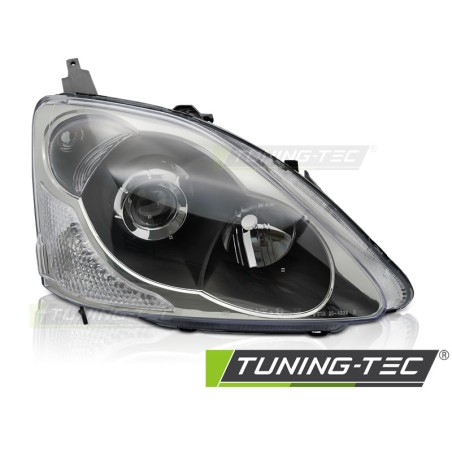 Phare noir côté droit TYC pour HONDA CIVIC 03-06 HATCHBACK Phare noir côté droit TYC pour HONDA CIVIC 03-06 HATCHBACK
