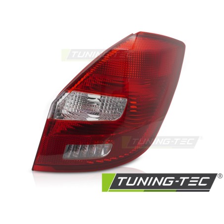 Feu arrière rouge blanc côté droit TYC pour SKODA FABIA 07-14 Feu arrière rouge blanc côté droit TYC pour SKODA FABIA 07-14
