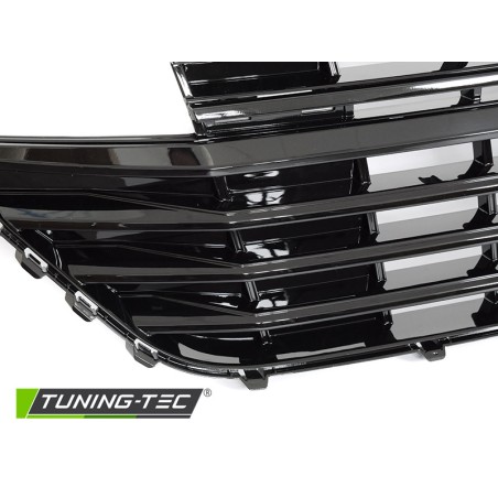 Grille avec élément de pare-chocs noir brillant compatible VW T6.1 20- Grille avec élément de pare-chocs noir brillant compatible VW T6.1 20-