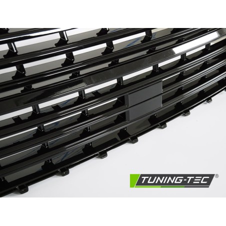 Grille avec élément de pare-chocs noir brillant compatible VW T6.1 20- Grille avec élément de pare-chocs noir brillant compatible VW T6.1 20-