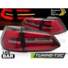Feux arrière LED rouge blanc séquentiel pour VW Golf 7 17-19 SW Feux arrière LED rouge blanc séquentiel pour VW Golf 7 17-19 SW