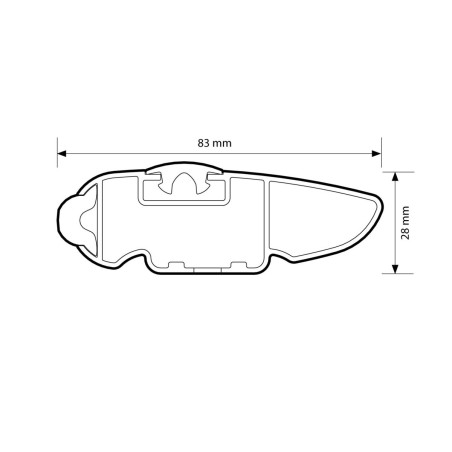 NORDRIVE SILENZIO CX BLACK ALU Barre de toit / 104 cm - N15227 NORDRIVE SILENZIO CX BLACK ALU Barre de toit / 104 cm - N15227