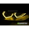Phares Angel Eyes jaunes LED DRL chrome pour BMW F30/F31 11-15 Phares Angel Eyes jaunes LED DRL chrome pour BMW F30/F31 11-15