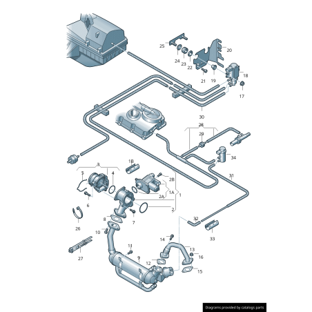 Soupape de Recirculation des Gaz d'Échappement Originale VW Audi BMM BLS 03G131501N Soupape de Recirculation des Gaz d'Échappement Originale VW Audi BMM BLS 03G131501N