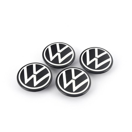 Cache moyeux Volkswagen Dynamique Nouveau Logo Chromé