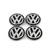 Couvre-moyeux dynamiques VW en alliage léger chromé Couvre-moyeux dynamiques VW en alliage léger chromé